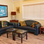 Sofas in the open plan lounge